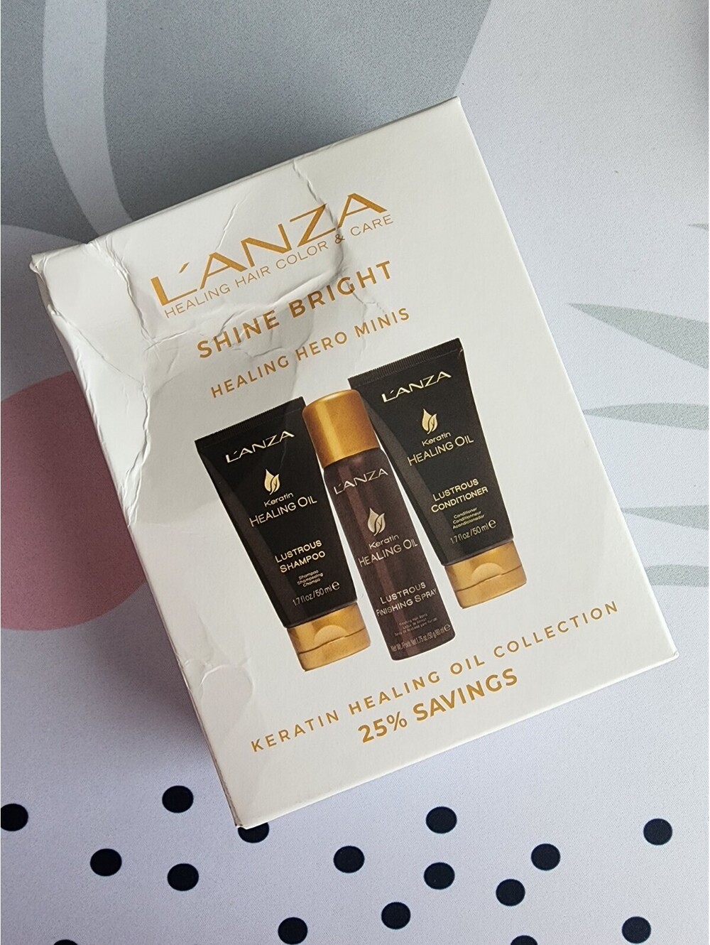 L'Anza Shine Bright Healing Hero Minis Collection Travel Kit Lanza